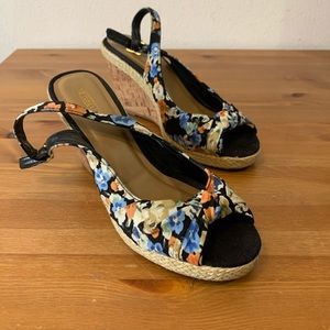Seychelles Floral Print Wedges - Size 8.5 US